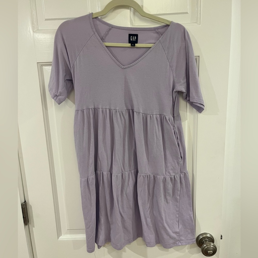 GAP Light Purple V-Neck Dress